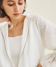 カットワークパフ袖パーカー / GRACE CONTINENTAL | GRACE