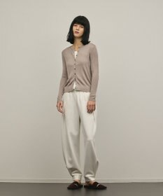 GRACE CONTINENTAL ハイゲージラメニットカーディガン