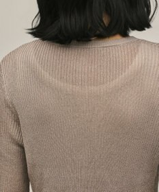 GRACE CONTINENTAL ハイゲージラメニットカーディガン