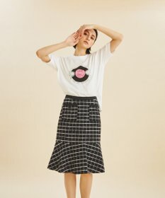 GRACE CONTINENTAL レコードプリントTシャツ