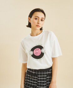 GRACE CONTINENTAL レコードプリントTシャツ