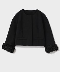 GRACE CONTINENTAL フラワーチュール切替ジャケット