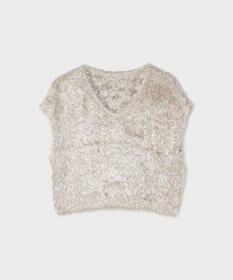 GRACE CONTINENTAL ラメフェザーベスト