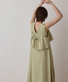 GRACE CONTINENTAL サテンレイヤードワンピース