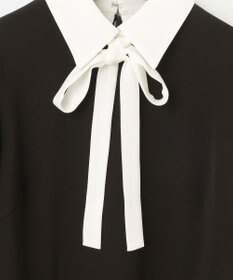 GRACE CONTINENTAL ダブルクロスドレス