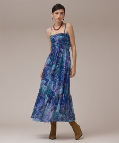 GRACE CONTINENTAL タイダイリーフプリントワンピース