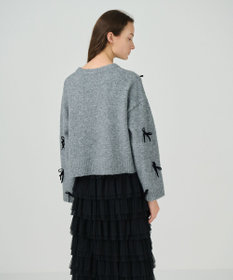 GRACE CONTINENTAL リボンニットトップ
