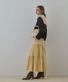 GRACE CONTINENTAL フェイクレザーボンバージャケット