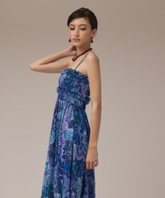 GRACE CONTINENTAL タイダイリーフプリントワンピース