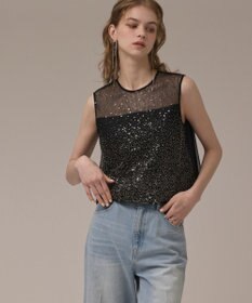 GRACE CONTINENTAL ビーズ刺繍トップ