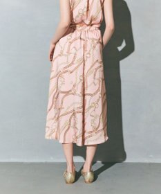 GRACE CONTINENTAL チェーンプリントタックキュロット