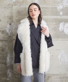 GRACE CONTINENTAL 【LOU ANDREA】フェイクポケットジレ