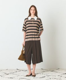GRACE CONTINENTAL ボーダーニットトップ