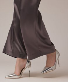 GRACE CONTINENTAL トリアセサテンワイドパンツ