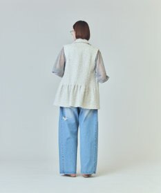 GRACE CONTINENTAL ツイードカバーオールジレ