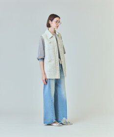 GRACE CONTINENTAL ツイードカバーオールジレ