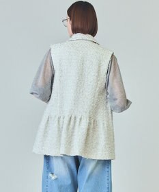 GRACE CONTINENTAL ツイードカバーオールジレ