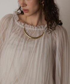 GRACE CONTINENTAL チュールプリーツトップ