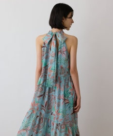 GRACE CONTINENTAL リゾートプリントティアードワンピース