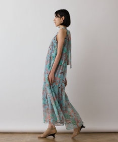 GRACE CONTINENTAL リゾートプリントティアードワンピース