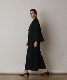 GRACE CONTINENTAL ダブルクロスノーカラージャケット