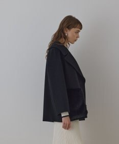 GRACE CONTINENTAL ファーポケットピーコート