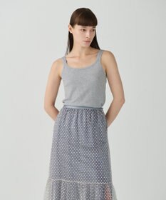 GRACE CONTINENTAL シルクカシミヤタンクトップ グレー
