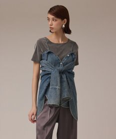 GRACE CONTINENTAL デニム2WAYシャツ