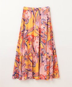 GRACE CONTINENTAL ペイズリープリントギャザスカート