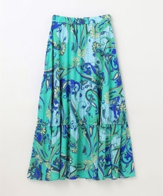 GRACE CONTINENTAL ペイズリープリントギャザスカート