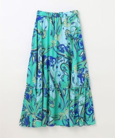 GRACE CONTINENTAL ペイズリープリントギャザスカート