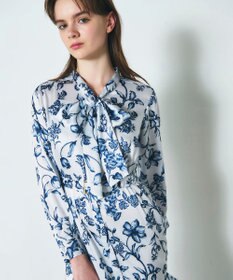 GRACE CONTINENTAL オリエンタルフラワープリントワンピース