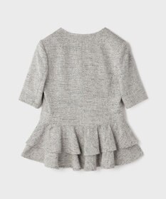 GRACE CONTINENTAL ペプラムツイードジャケット