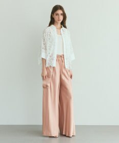 GRACE CONTINENTAL レースポンチョシャツ ホワイト