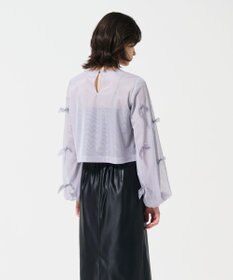 GRACE CONTINENTAL リボンチュールトップ