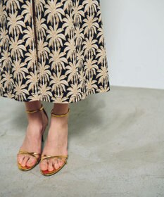 GRACE CONTINENTAL パームモチーフカーゴスカート