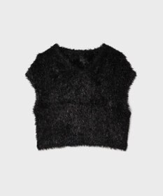 GRACE CONTINENTAL ラメフェザーベスト