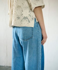 GRACE CONTINENTAL ボックスタックデニムパンツ