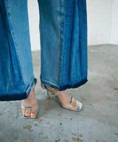 GRACE CONTINENTAL ボックスタックデニムパンツ