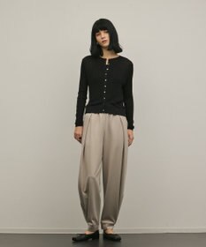 GRACE CONTINENTAL ハイゲージラメニットカーディガン ブラック