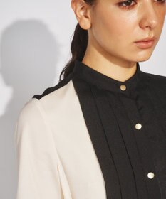 GRACE CONTINENTAL プリーツ配色ワンピース