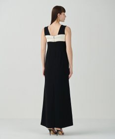 GRACE CONTINENTAL サテンリボンロングドレス