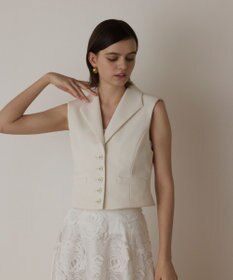 GRACE CONTINENTAL トリアセジャージジレ