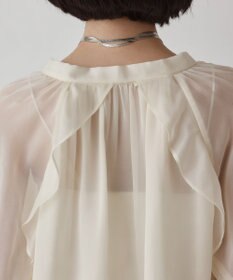 GRACE CONTINENTAL シフォンフレアブラウス