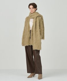 GRACE CONTINENTAL シャギーニットストール