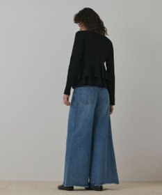 GRACE CONTINENTAL ペプラムニットカーディガン