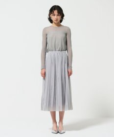 GRACE CONTINENTAL フォイルラインプリーツスカート