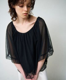 GRACE CONTINENTAL レイヤードチュールトップ