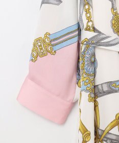 GRACE CONTINENTAL スカーフプリントシャツドレス