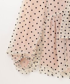 GRACE CONTINENTAL ドットフロッキーチュールトップ